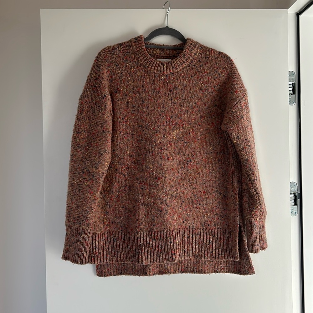 Lou & Grey Thick Multi Colored Marled Oversized Sweater S GUC